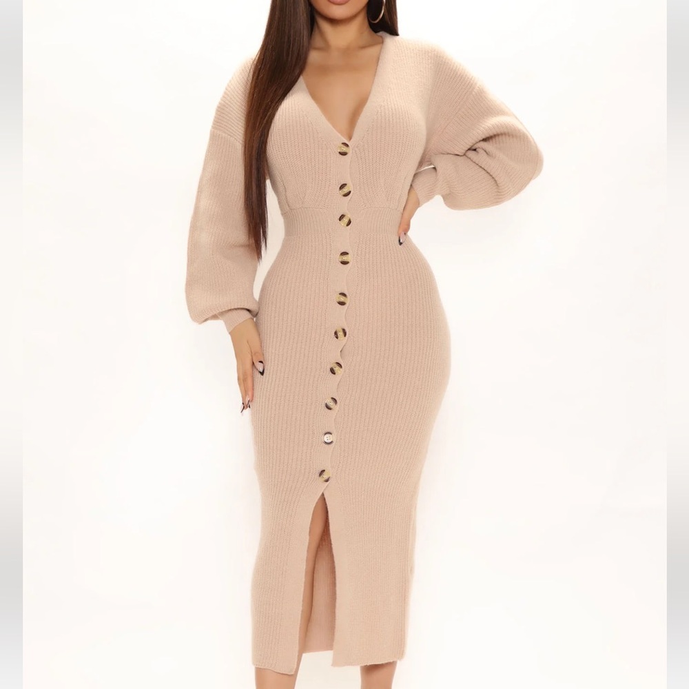 Long sweater dress